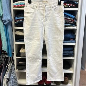 Madewell white jeans- Cali Demi-boot